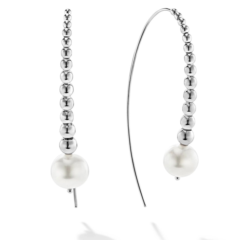 Lagos Graduated Bead Pearl Earrings